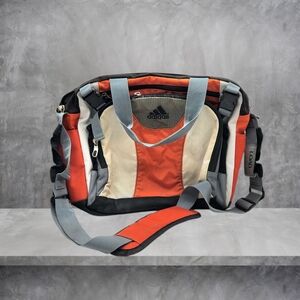 Preowned Adidas Messenger Spring Load Shoulder Laptop Bag, Damaged Strap